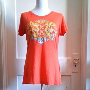 Columbia Orange and Yellow Short Sleeve Tee